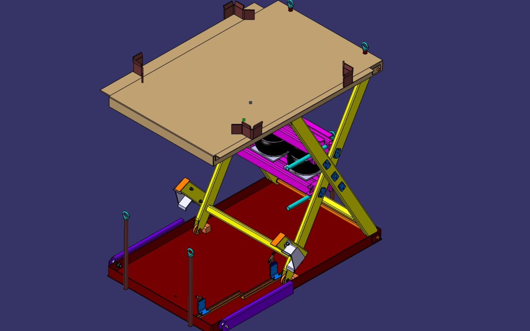 MESA AUTOMÁTICA PARA TRABAJO EN ALTURA ERGONOMICA
